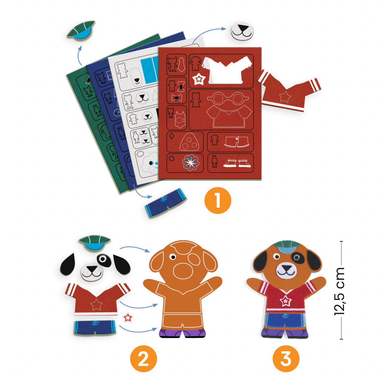 Joc creativ DIY Funky Familie, Djeco - Imagine 2 [ps:8040280b-b750-41a9-8f87-13b2bd92452b]