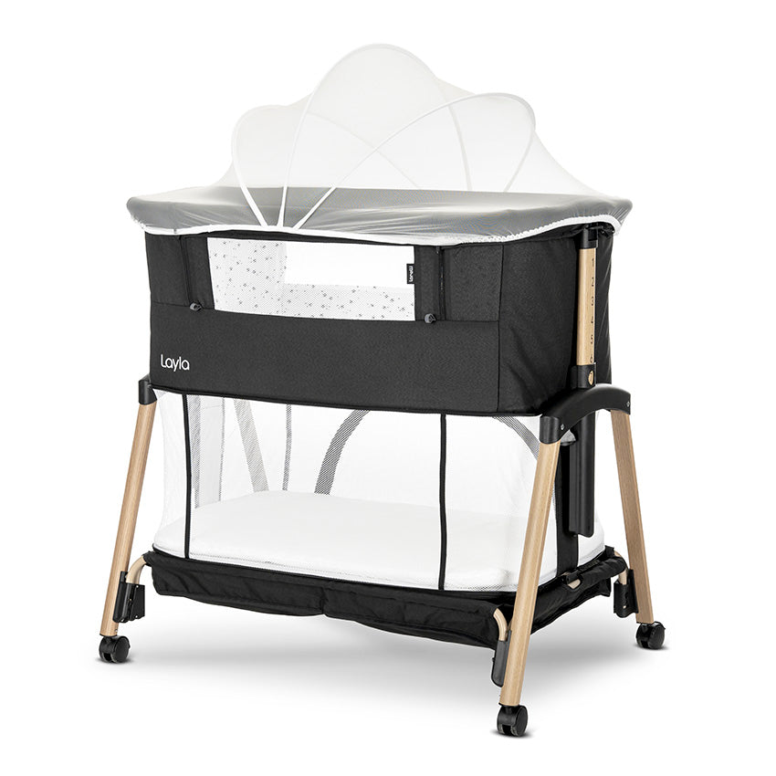 Pătuț Co-Sleeper Lorelli Layla 2 în 1, Black | infant.ro - Black (4) [ps:d390985c-57d7-4e9c-8540-c4ec6aedbbc3]