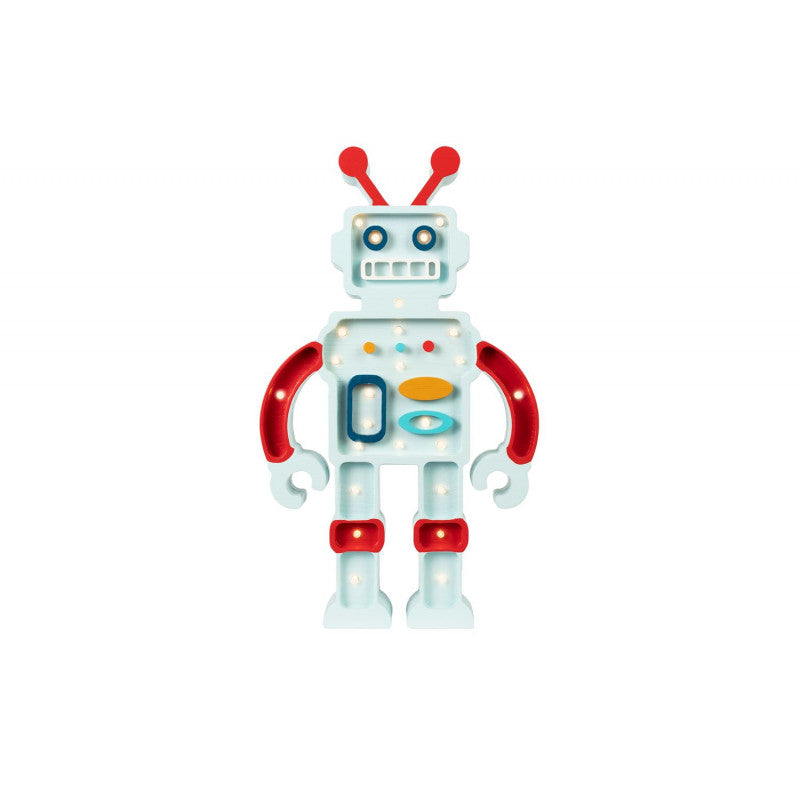Lampa LITTLE LIGHTS Robot, Metalic Blue [ps:f78754bb-d5b5-4452-87dd-9328ebbe8e82]