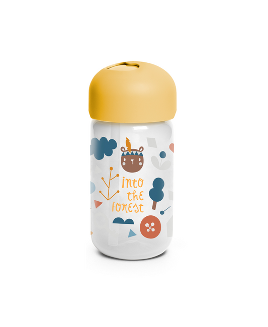 Sticlă de apă cu pai inclus galben 340 ml Suavinex Forest [ps:99f11c81-a395-4ecb-a14c-cd5b0ef86dd5]