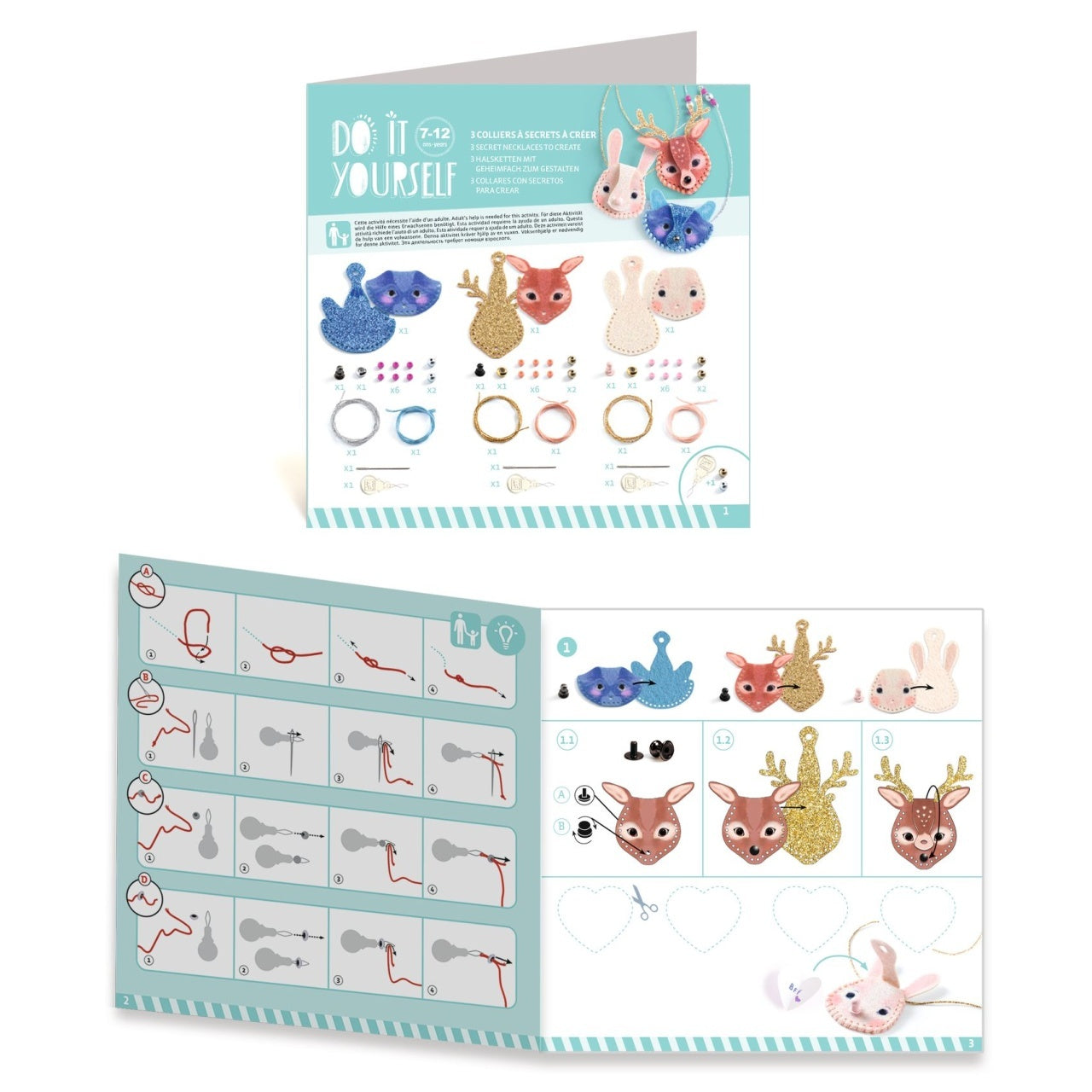 Joc creativ DIY Coliere secrete, Djeco - Imagine 2 [ps:cfa42761-2c92-4f01-b84b-06e263c8e7b2]
