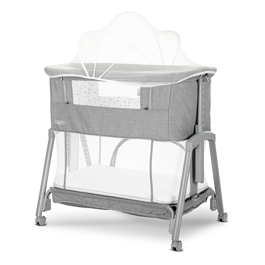 Pătuț Co-Sleeper Lorelli Layla 2 în 1, Black | infant.ro - Grey (4) [ps:f3ffdc00-9a7f-41b7-9704-6139d993dc7e]