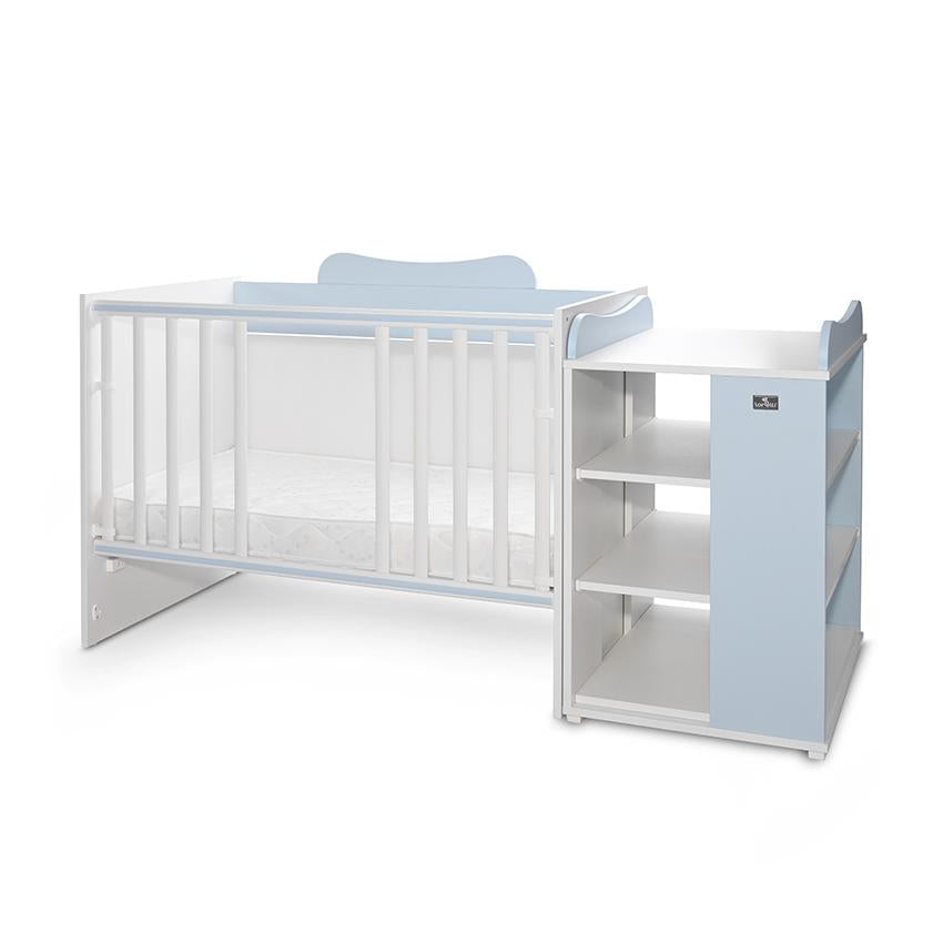 Pătuț Modular Multifuncțional Lorelli Multi, White Orchid - White Baby Blue (4) [ps:6d5154e9-1482-49e5-bafe-59948da4c8af]