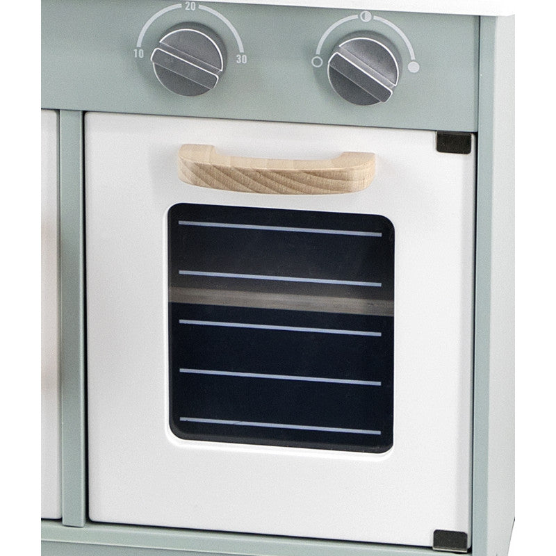 Bucatarie verde din lemn cu accesorii, PolarB, Viga [ps:9781e232-c3fb-4694-a5b2-8137f6050f2f]