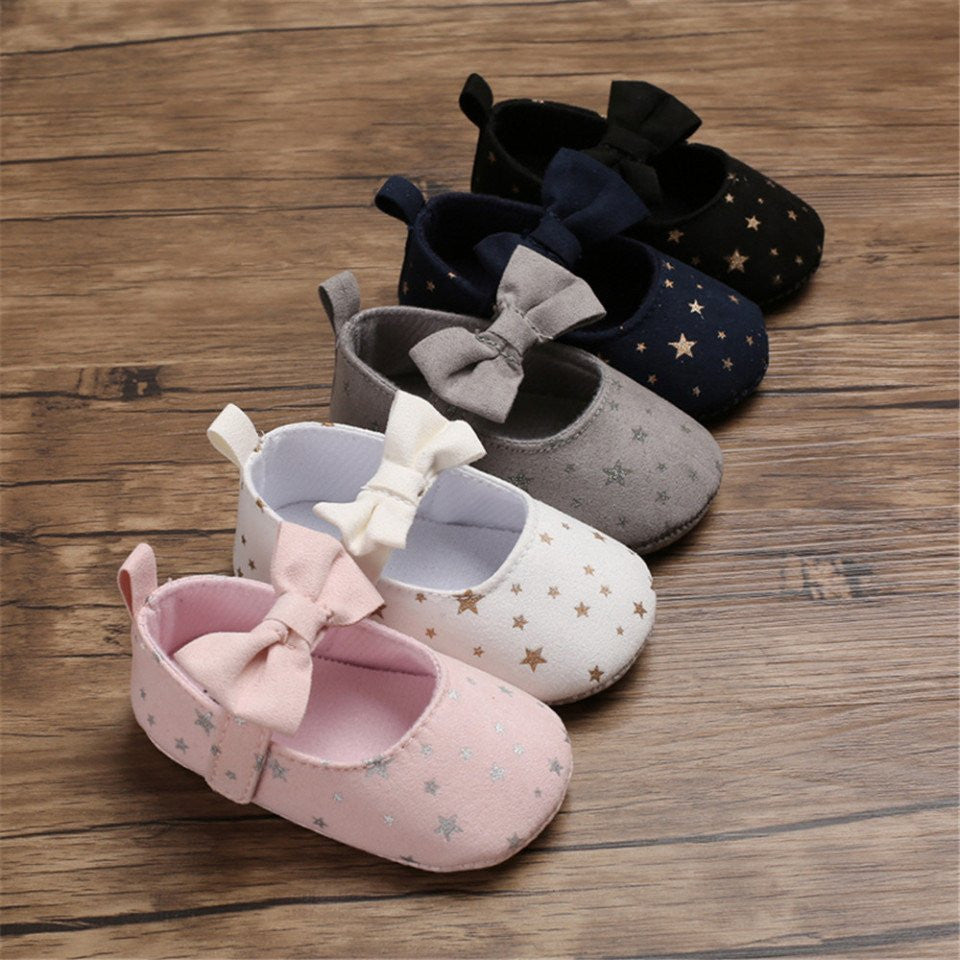 Balerini bebelus cu stelute Drool (Culoare: Roz, Marime: 6-12 Luni) [ps:c1dbf648-e3b1-4dde-8595-0b24a783aa71]