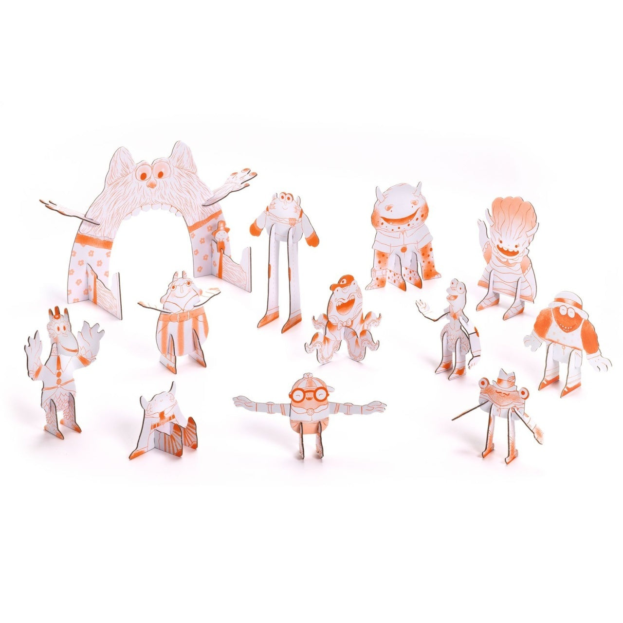 Kit Creativ Monstri de Colorat si Asamblat, Djeco - Imagine 5 [ps:6af9935c-6ded-4fb2-a7b3-608887380c94]