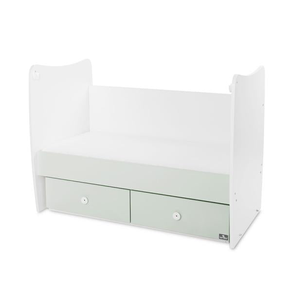 Pătuț Balansoar Transformabil Lorelli Matrix, 60x120 cm - White Milky Green (4) [ps:0be6807c-a53e-4e28-b0cd-f15728b50041]