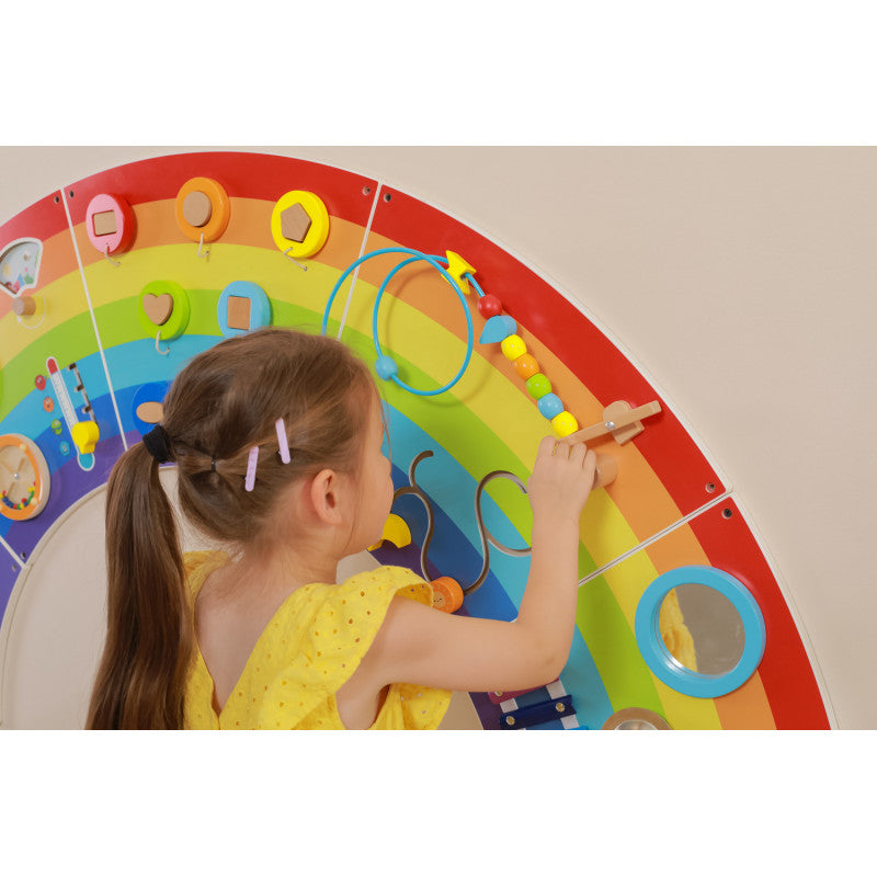 Jucarie de perete cu activitati, Curcubeu, Viga [ps:86a2f5f4-9dbd-4e9d-bf8e-9b22dc90966c]