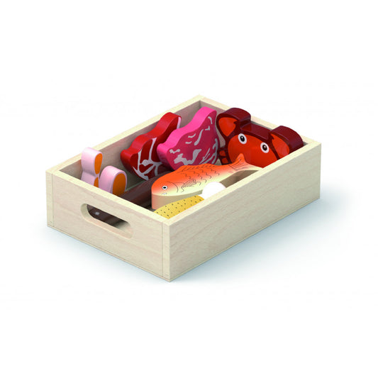 Set alimente de frigider din lemn, Viga [ps:70eae336-d84a-4f3f-821e-1629d10971be]