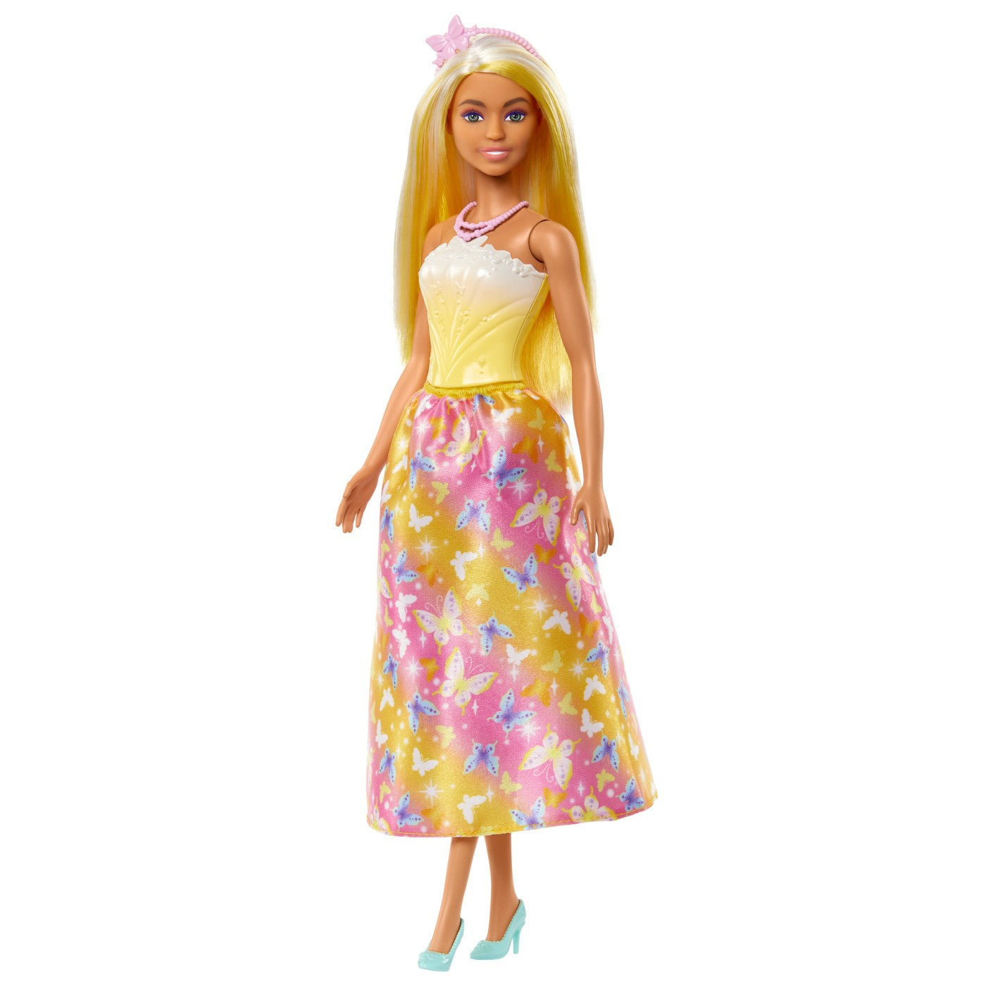 BARBIE PAPUSA BARBIE CU PARUL BLOND SI GALBEN [ps:3ff4da3c-cd57-4396-aeb4-81624f64ca12]
