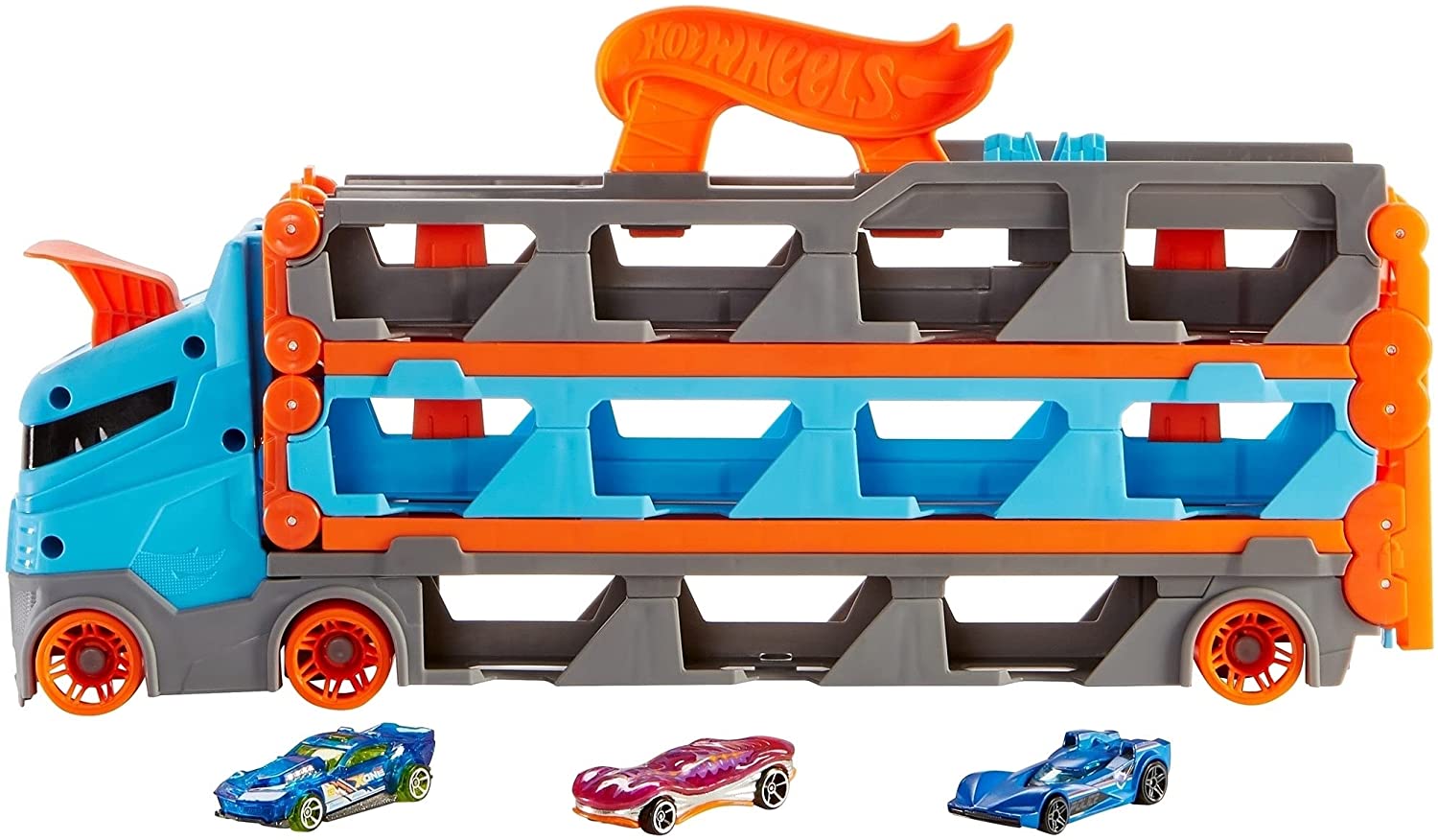 HOT WHEELS 2 IN 1 MEGA TRANSPORTATOR MASINI PISTA Mattel - Imagine 4