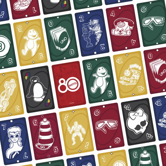 JOC DE CARTI UNO ANIVERSAR 80 DE ANI ROSU RUBIN Mattel - Imagine 4