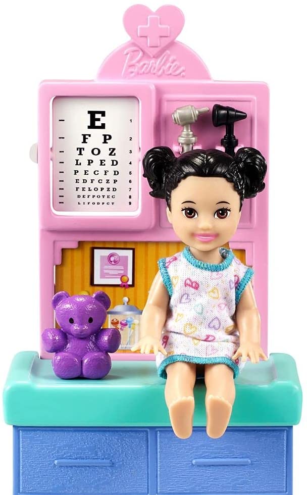 BARBIE CARIERE SET CU PAPUSA DOCTOR PEDIATRU BLONDA [ps:fbdd8f39-b4aa-4e99-93ef-f72b3b87501b]