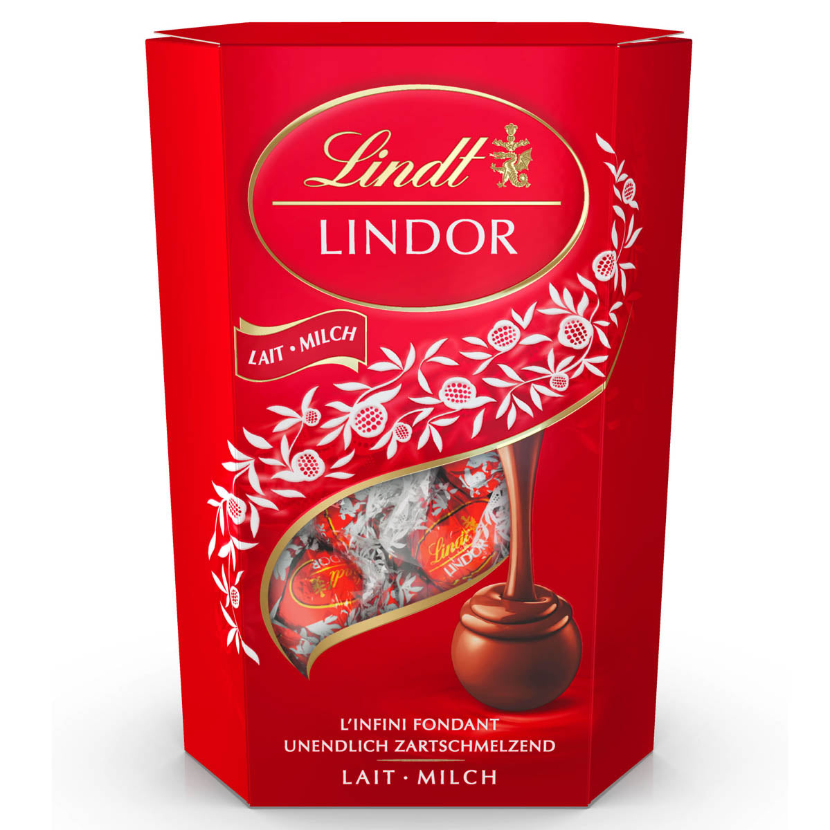 LINDT Lindor, bomboane de ciocolata, neagra 60% cacao, 200 g - Imagine 4