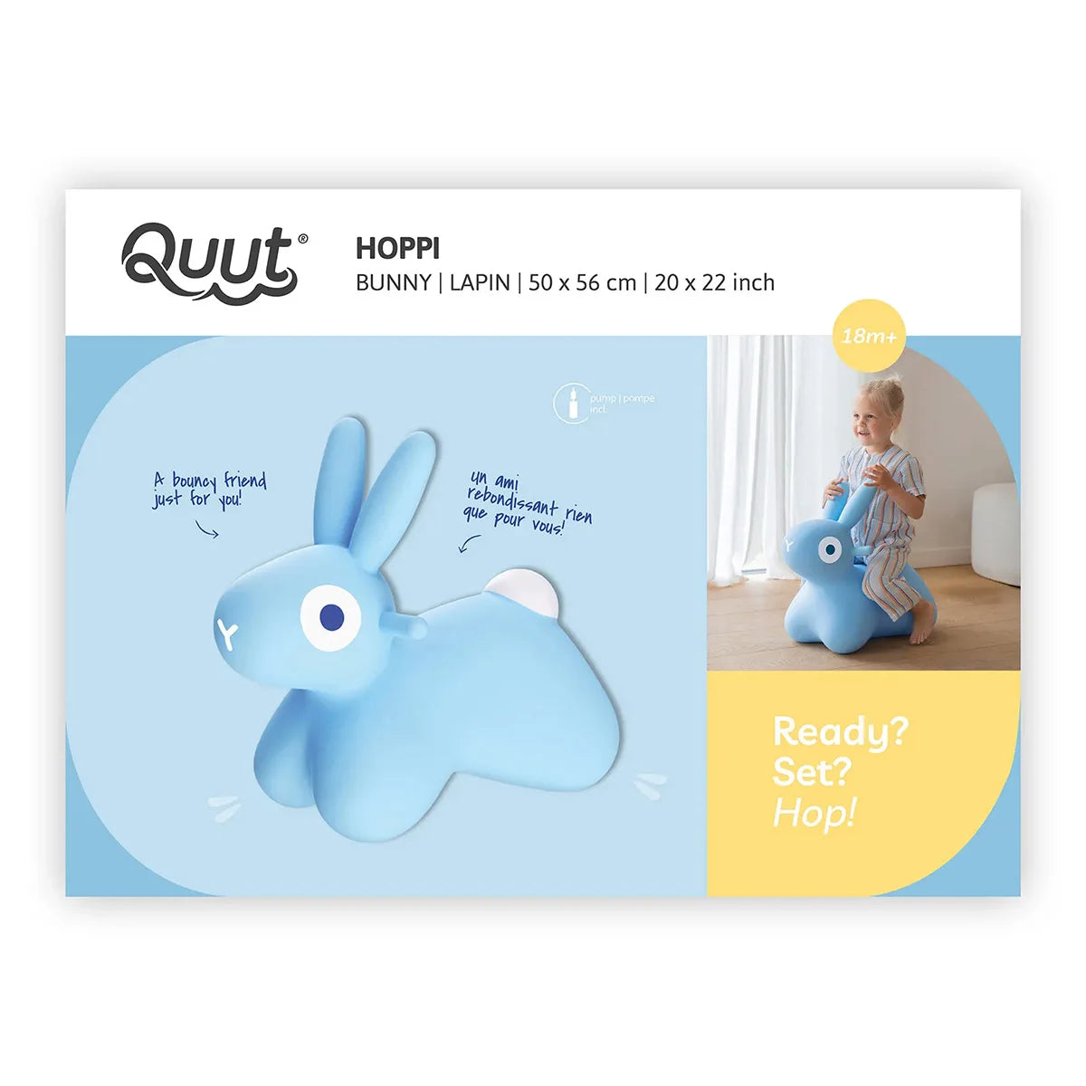 Hoppi Bunny Iepuraș Gonflabil Săltăreț Gri Quut - Albastru (4) [ps:352a5180-b54d-4269-8365-cf4f09ed42c9]