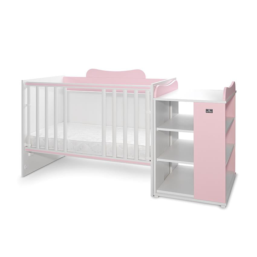 Pătuț Modular Multifuncțional Lorelli Multi, White Orchid - White Orchid Pink (4) [ps:9ebc5a45-73bf-4eba-86ba-509e7ae2b945]