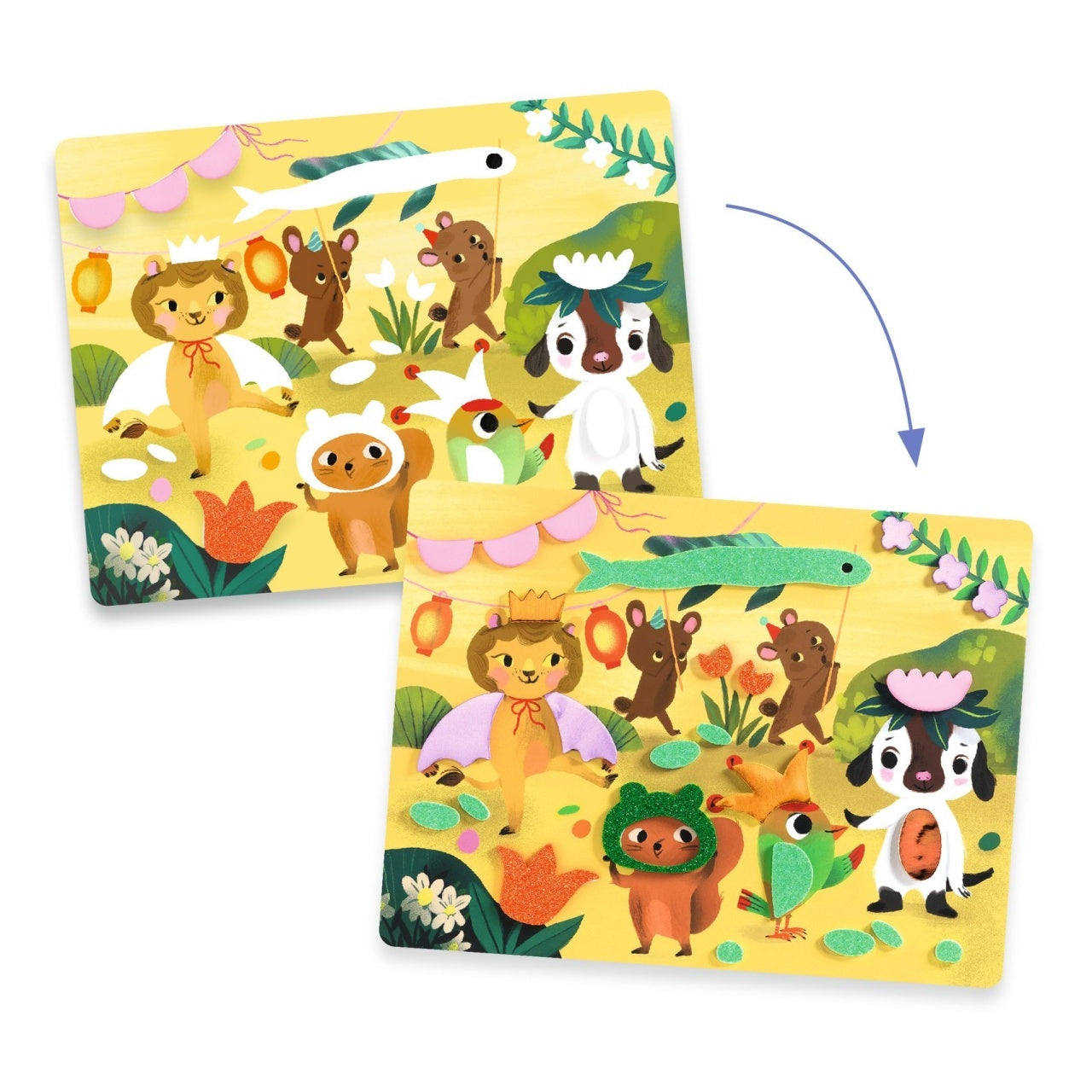 Joc creativ Colaj cu stickere din spuma, Djeco - Imagine 2 [ps:5086f21b-a6a5-42c5-ace4-80b0bcf62a86]