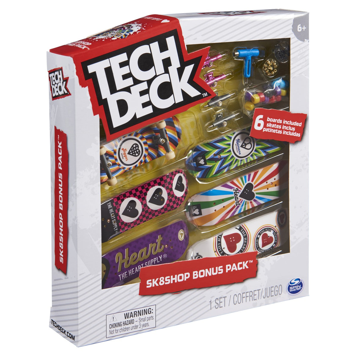 TECH DECK PACHET 6 PIESE CU ACCESORII FINGERBOARD HEART - Heart (4) [ps:41630f0b-cd0a-4776-a1be-a138c8232686]