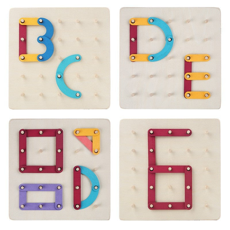 Jucărie Montessori Pegboard Flippy, Lemn, Forme și Litere - Default Title (4) [ps:1feef97f-4363-489a-848a-c00a06bd23e7]