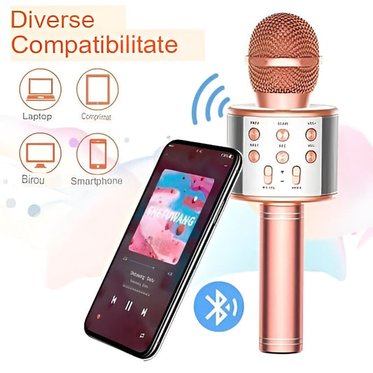 Microfon Karaoke Copii Flippy, Bluetooth, Rose Gold - Default Title (4) [ps:e9af370b-c3c8-42a7-85e7-0a0cd27c8e86]