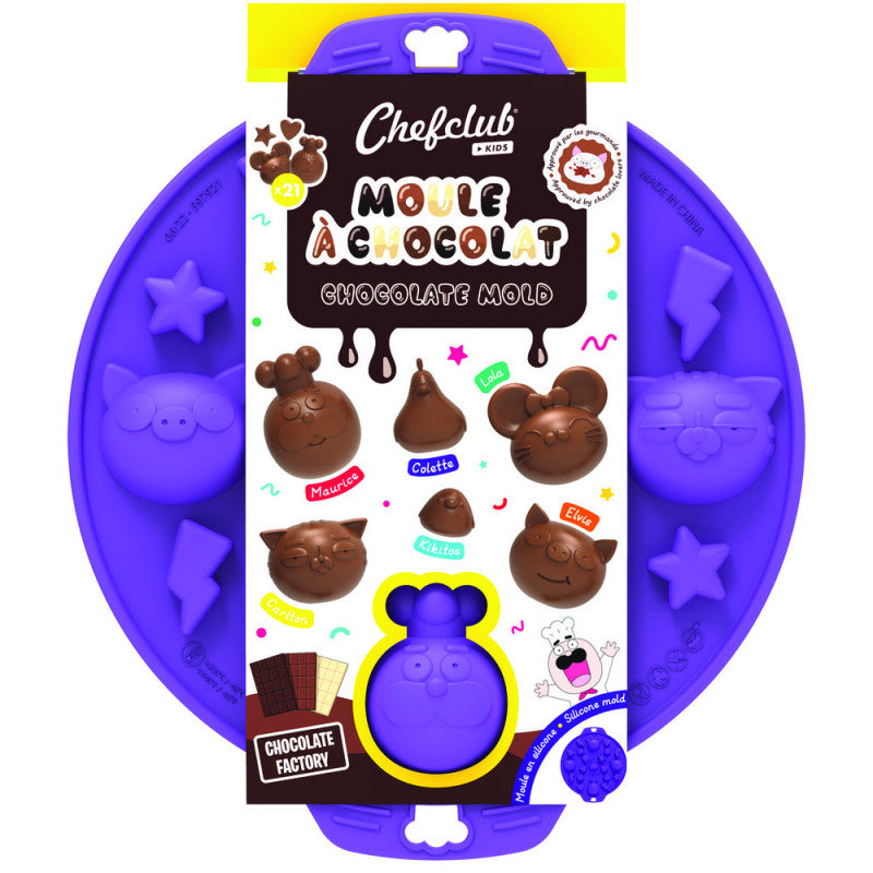 Forma din silicon pentru ciocolata, Chefclub kids [ps:aecc2bc0-ccdc-45e0-818c-7d5da062058c]