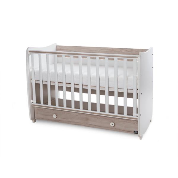 Pătuț Balansoar Lorelli Dream, 60x120 cm, Transformabil - White Light Oak new (4) [ps:1a4632df-26d5-4e97-bf6c-cf48571f7afe]