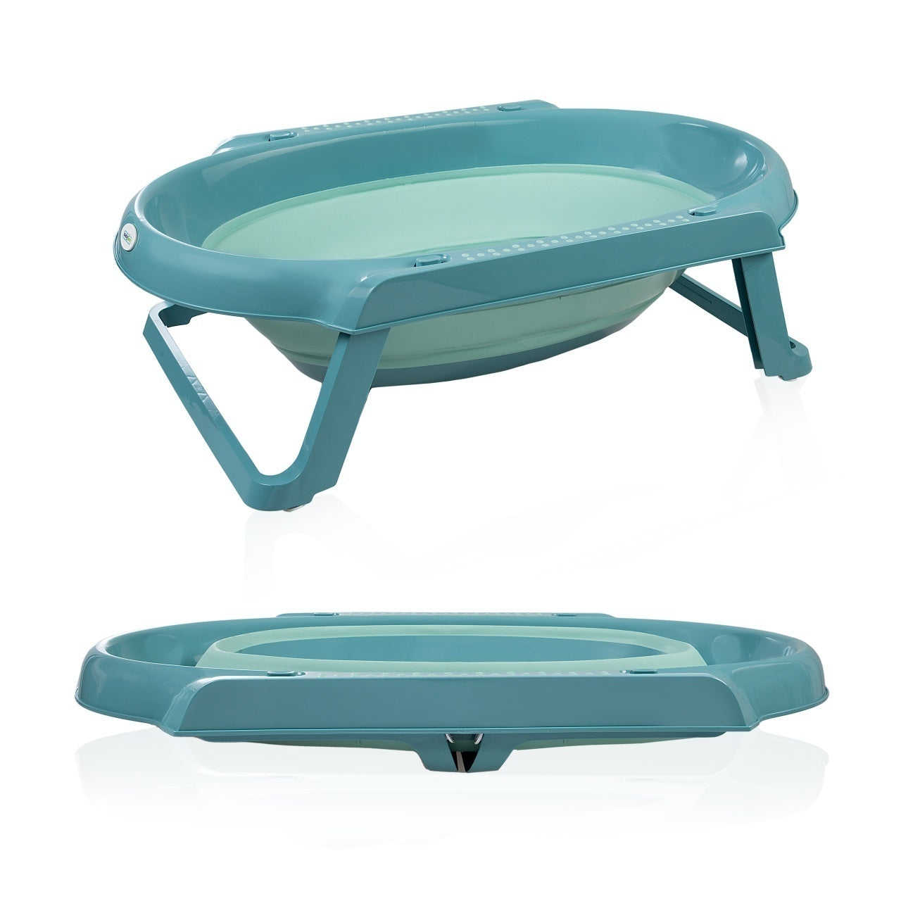Set cadita pliabila de baie Babyjem, 5 piese, turcoaz - Turcoaz