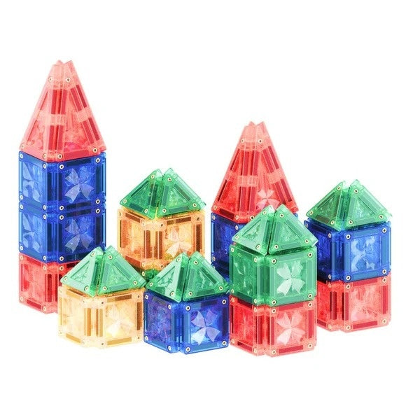 Set de construit cu mini placi magnetice, Cleverclixx - Imagine 4 [ps:100b3d59-a75b-4c91-9a01-fce4a9de371d]