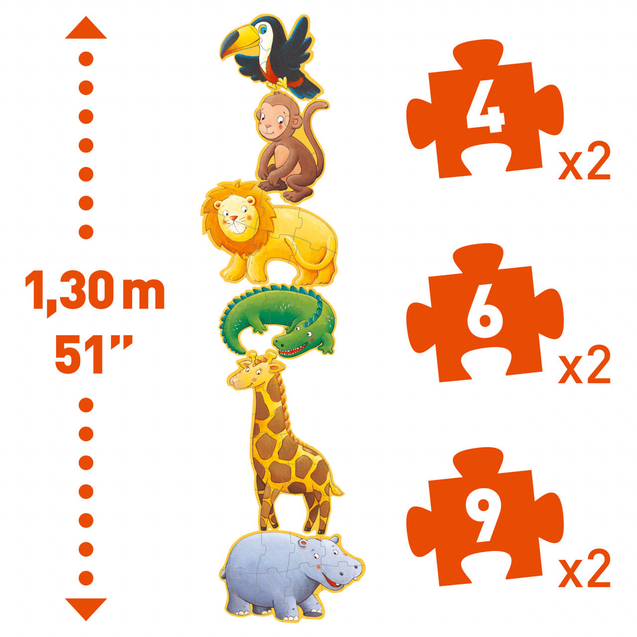 Puzzle progresiv Animale salbatice, Djeco - Imagine 4 [ps:a61ce6a3-2603-40e4-86b3-3eebf4305bee]