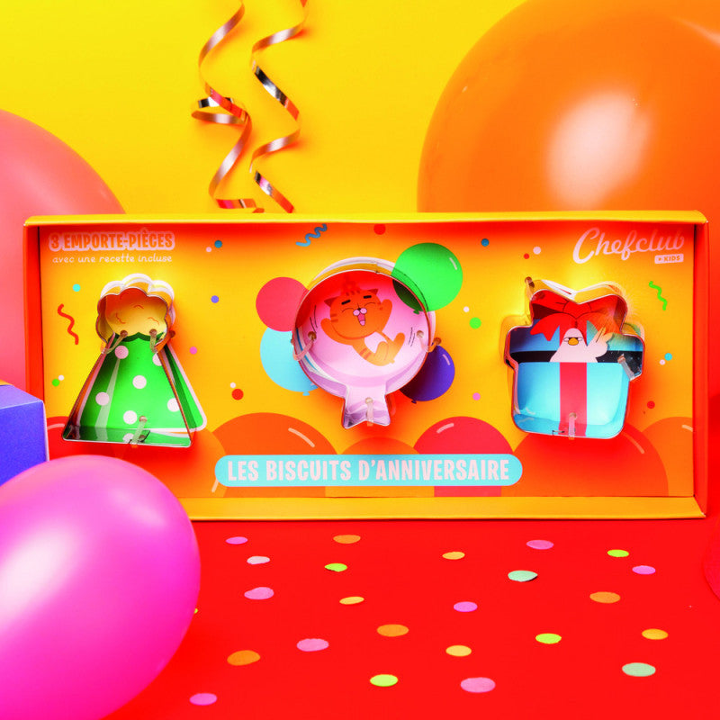 Set de forme pentru Biscuiti de Aniversare, Chefclub kids [ps:2f0fec20-12ae-43c9-b564-018966508b85]