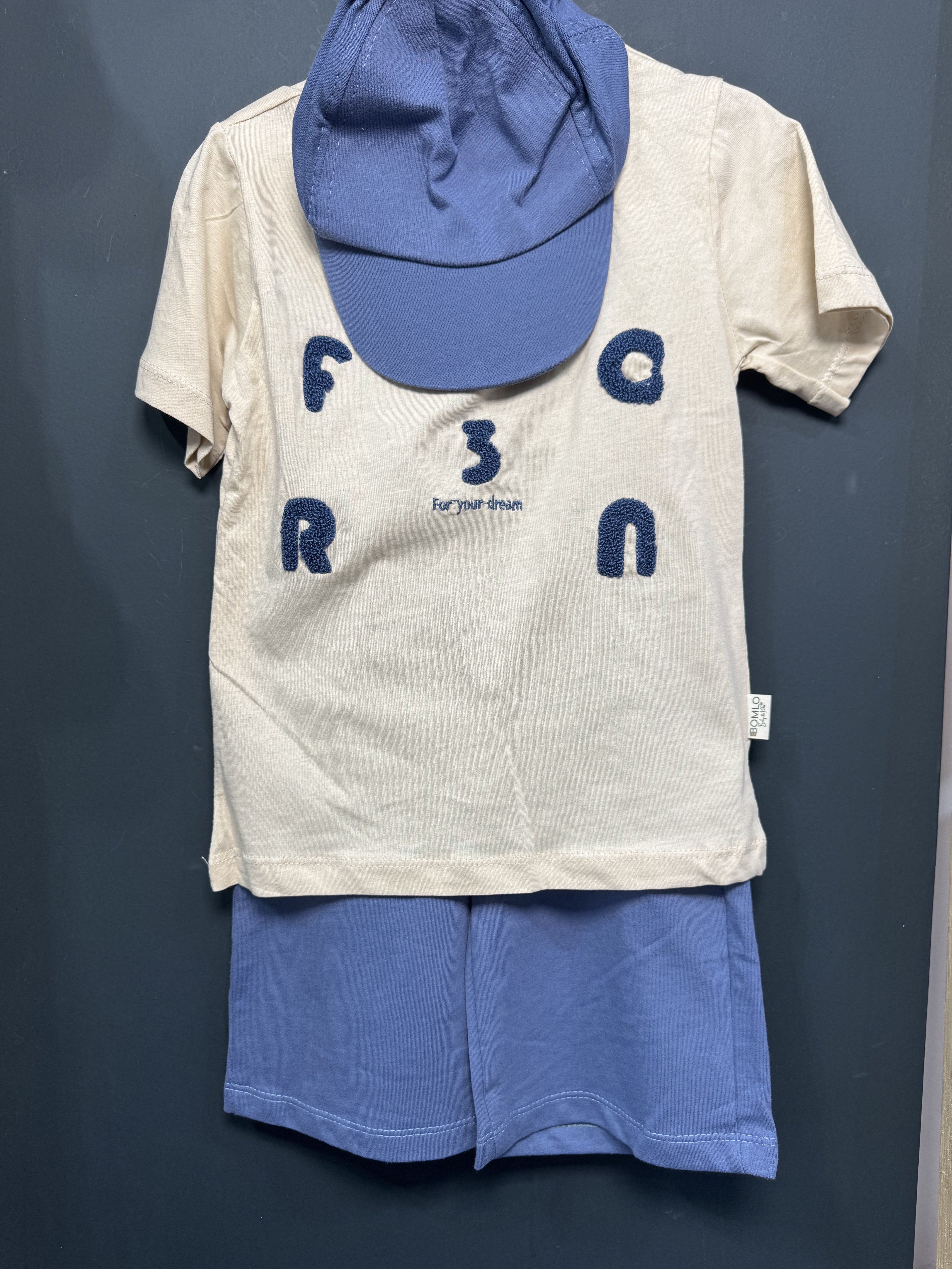 Set tricou, pantaloni scurți și șapcă Bomlo Baby 2-3 ANI - 4-5 ANI (4) [ps:18d0c434-ca44-4d92-8b94-24caec114b32]