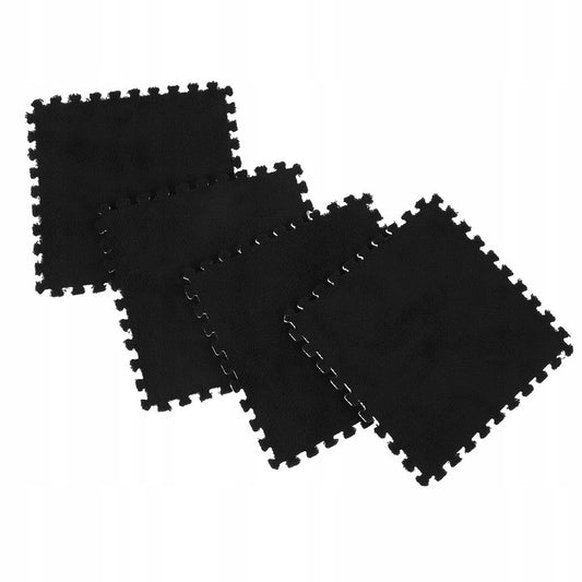 Set Covor Puzzle Flippy, Spuma EVA, 10 Piese, Alb | 30x30cm - Negru (4) [ps:eb61c425-3701-4697-8917-4fb214d2e04a]
