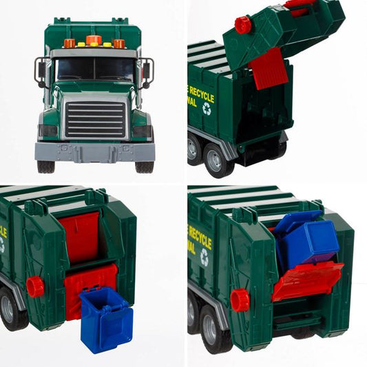 Camion Gunoier Jumbo Verde cu 3 Pubele, Lumină și Sunet - Default Title (4) [ps:68a9395d-d5d4-46d2-bc80-6aff396fa3db]