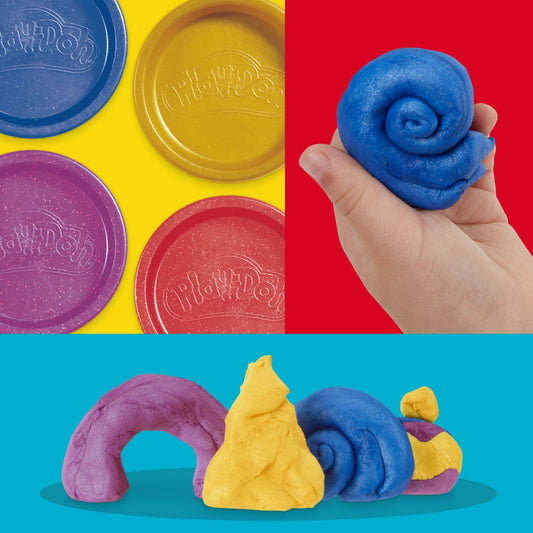 Play-Doh Set 4 Cutii Plastilină Culori Metalice - Hasbro - Default Title (4) [ps:e3819377-4aa8-46a6-86d6-2f2985a0f832]