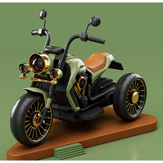 Motocicletă Electrică Flippy, Verde, cu Bluetooth și Lumini - Verde (5) [ps:45881845-57f0-4011-9a5f-5db7fdddff08]