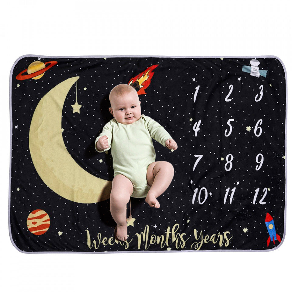 Paturica Milestone plusata pentru fotografii memorabile Luna neagra Drool [ps:15421f3a-80cf-4d46-9637-cdbedc4ca6e7]