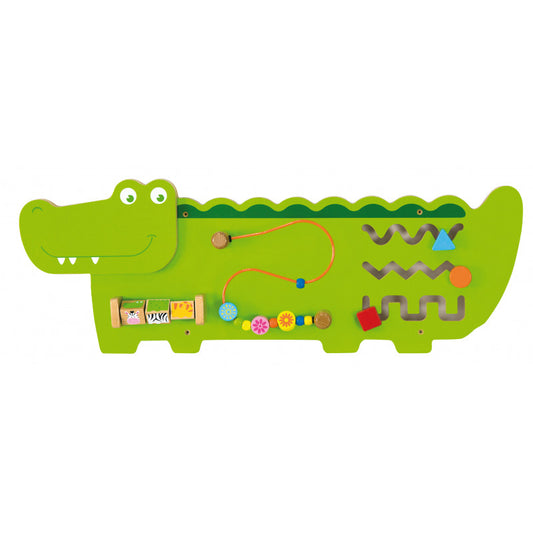 Jucarie de perete cu activitati, Crocodil, Viga [ps:d65ee3f3-8666-4f34-b6db-14ce5f441d9d]