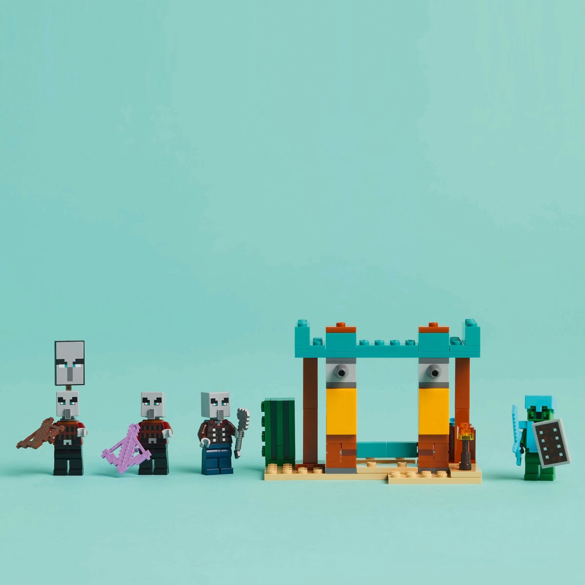 LEGO MINECRAFT PATRULA ILLAGER ÎN DESERT 21267 - Imagine 5