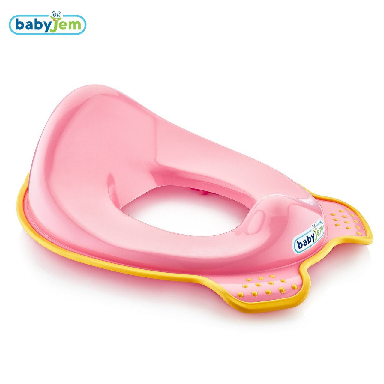 Adaptor colac WC copii BabyJem (Culoare: Alb/Galben) - Roz