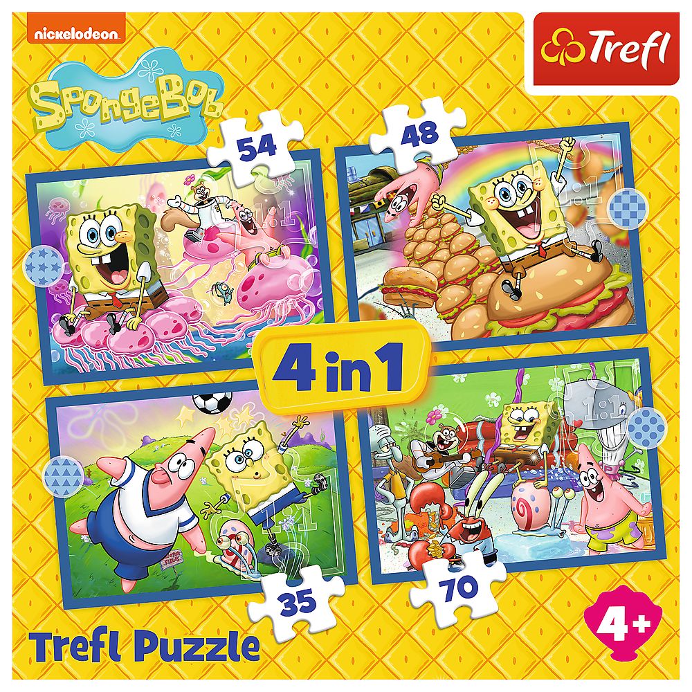 Puzzle Trefl 4in1 Viața Acvatică a lui SpongeBob - Default Title (5) [ps:3e34af3b-e2b6-4a80-9b74-0c29ea78d1b1]