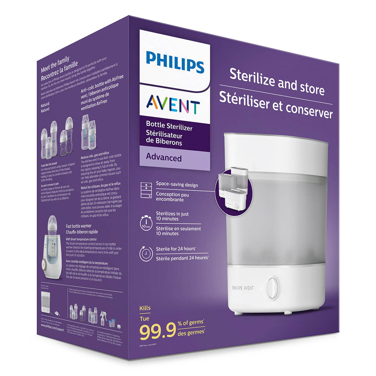 PHILIPS SCF281/02 Avent, sterilizator, cu abur rapid - Imagine 5