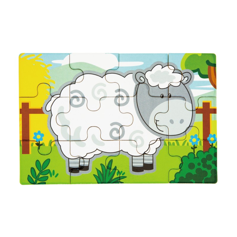 Puzzle conectabil 4 in 1 - Ferma, Viga [ps:c36fc00d-e404-4abb-b040-1fdd18cb6077]