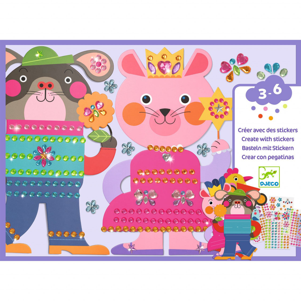 Joc creativ de decorat cu strasuri, Djeco - Imagine 4 [ps:beced25b-24b9-4d21-9213-3265b9e8415f]