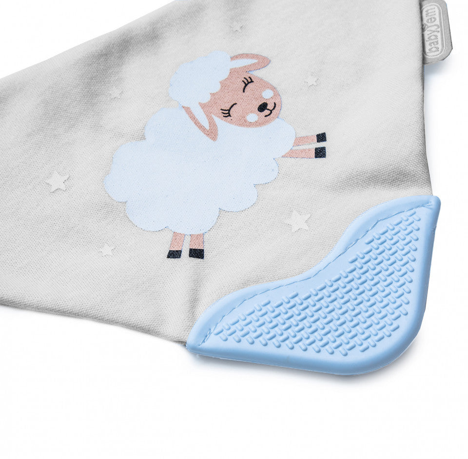 Baveta triunghi cu accesoriu dentitie BabyJem Cowboy Bib (Culoare: Roz) [ps:c48f7e6a-3851-4690-b46d-d4a895e75ada]