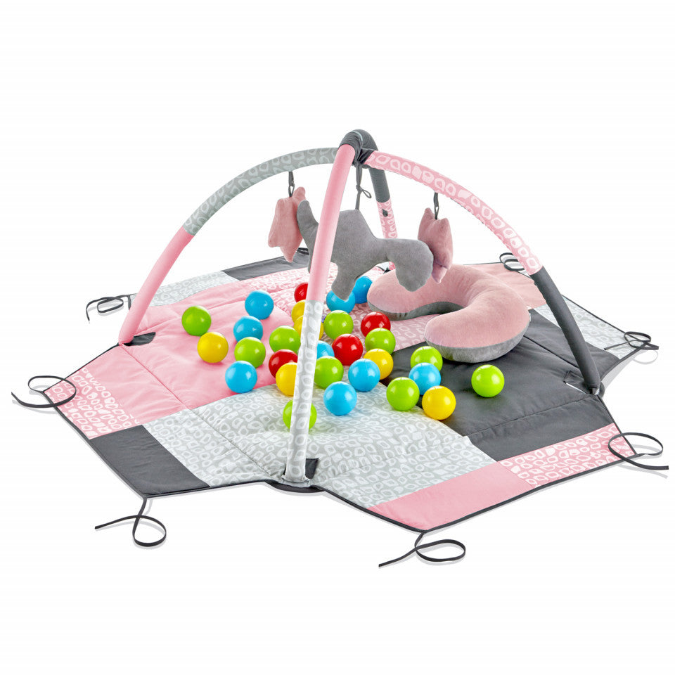 Centru de joaca cu bile BabyJem Toy Ball Play Mat (Culoare: Roz) [ps:d57f0fcf-57c3-4bd8-b7f1-91ab45f4a5e6]