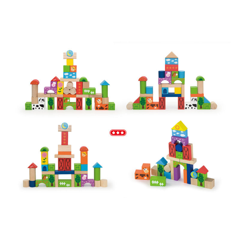 Set cuburi Ferma, 50 de piese, Viga [ps:18fb4124-b41a-4385-945a-4e21fe46064f]