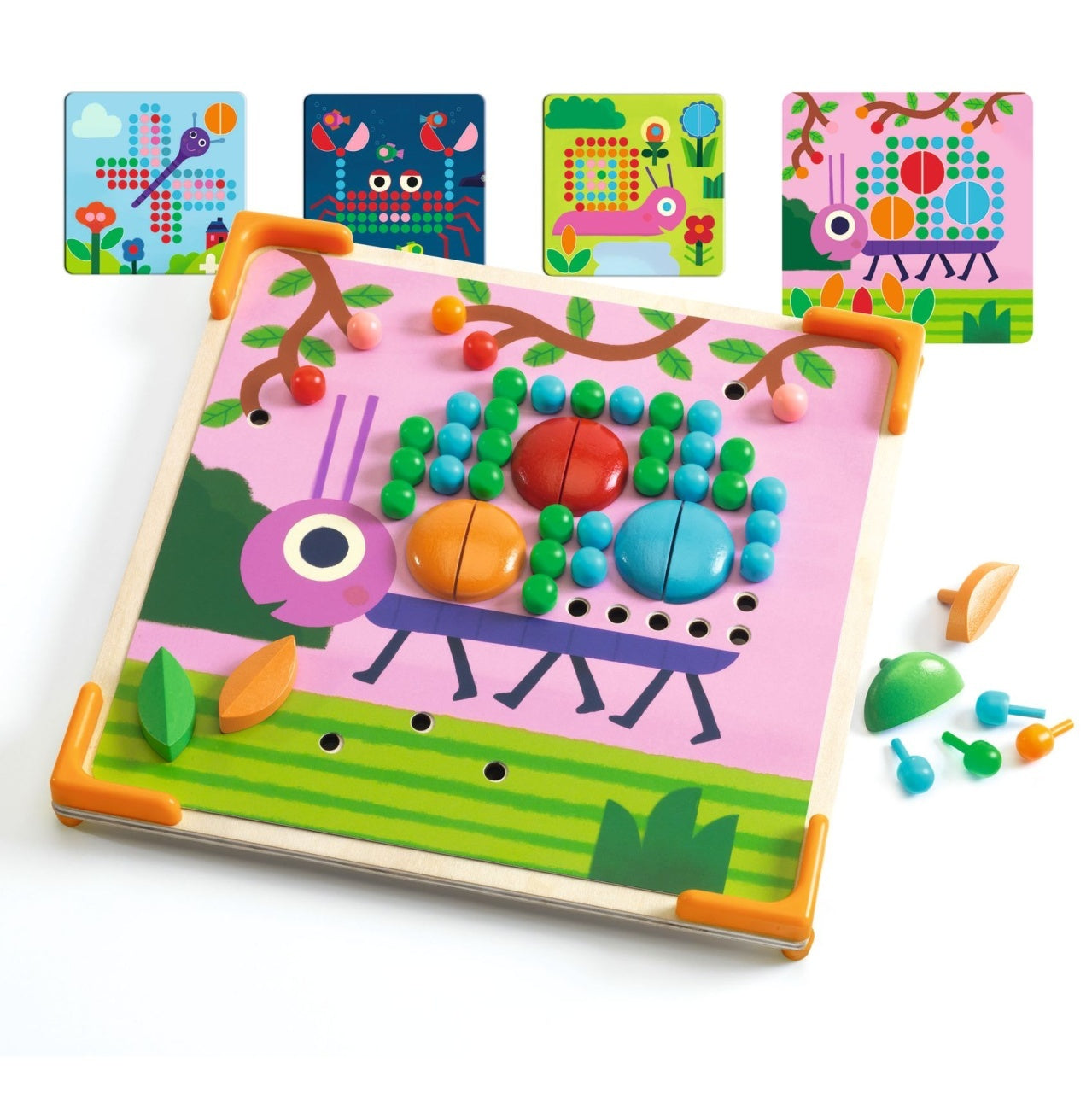 Jucarie educativa Mozaic mini animo, Djeco - Imagine 2 [ps:d7bcf153-0afe-4849-b8ca-f5202057524c]