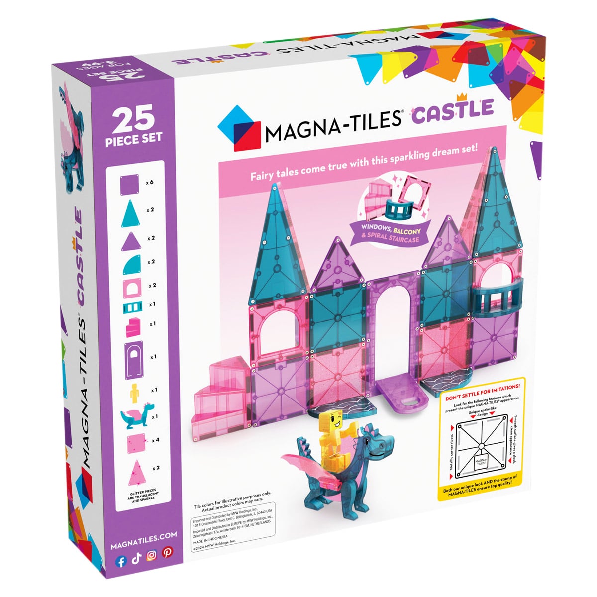 MAGNA-TILES Castle - Set Castel Magnetic, 25 piese - Default Title (5) [ps:4aea0edc-ab66-45b8-a8f2-e1181b15d24f]
