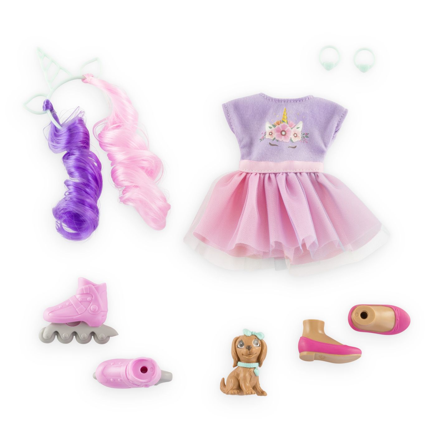 COROLLE SET UNICORN PAPUSA LUNA 28CM Simba - Imagine 5
