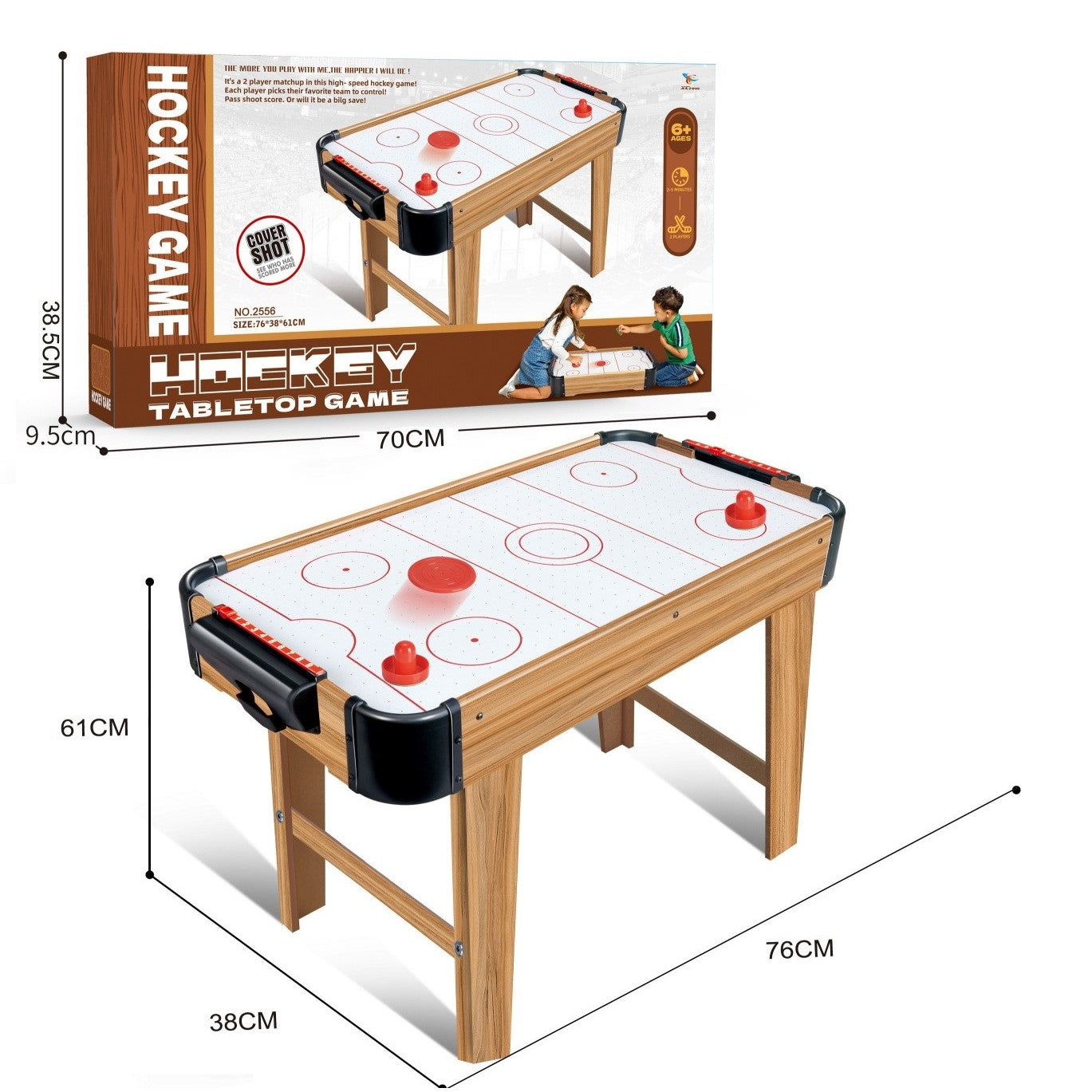 Masa Air Hockey Graffiti Flippy din Lemn, 76x38 cm, Maro - 76x38x61 cm (5) [ps:0c456a1a-1a50-4b83-94d9-c4e1a4627c15]